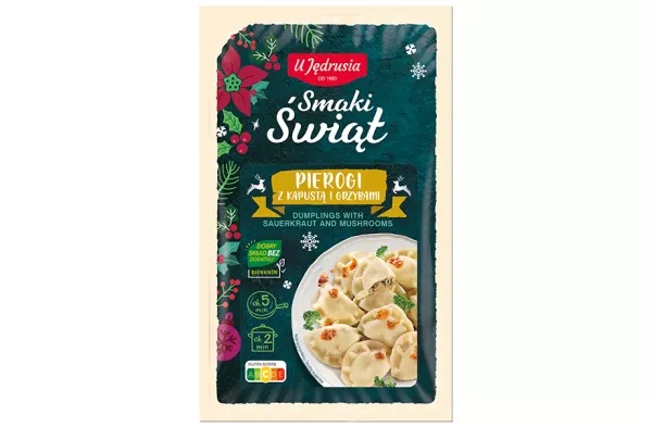 Pierogi Z Kapusta I Grzybami Premium 300G U Jedrusia