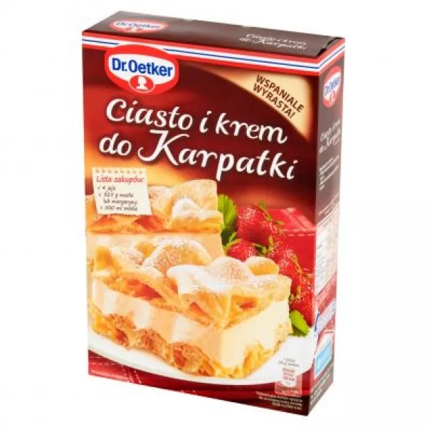 Ciasto w Proszku i Krem do Karpatki 380g Dr Oetker