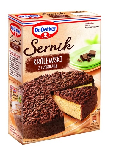 [00203] Ciasto w proszku Sernik Królewski z Czekoladą 520g Dr. Oetker [REKSIO_FR]