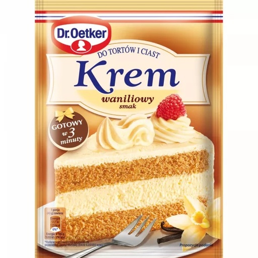 [00188-2] Krem do Tortów Waniliowy 120g Dr Oetker [REKSIO_FR]