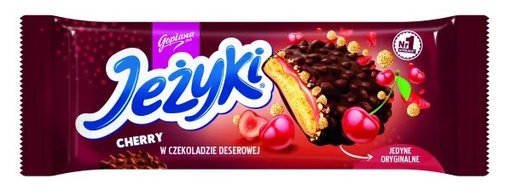 [00303] Biscuits Jeżyki Cherry au Chocolat Noir Goplana 140g Colian