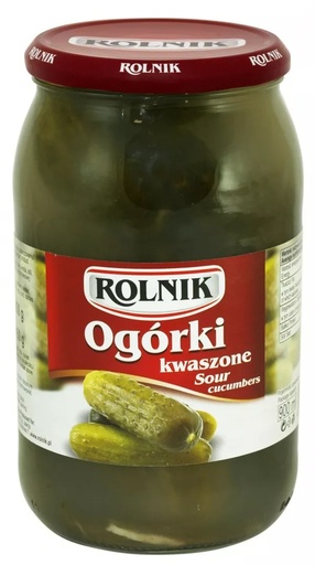 Ogórki kwaszone 900ml Rolnik [REKSIO_FR]