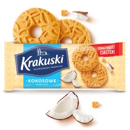 [00299] Krakuski Biscuits au goût de noix de coco 168g