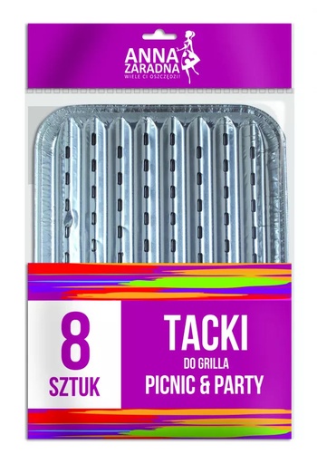 [00188-7] Tacki do grilla 8szt 28,5x22,5cm [REKSIO_FR]