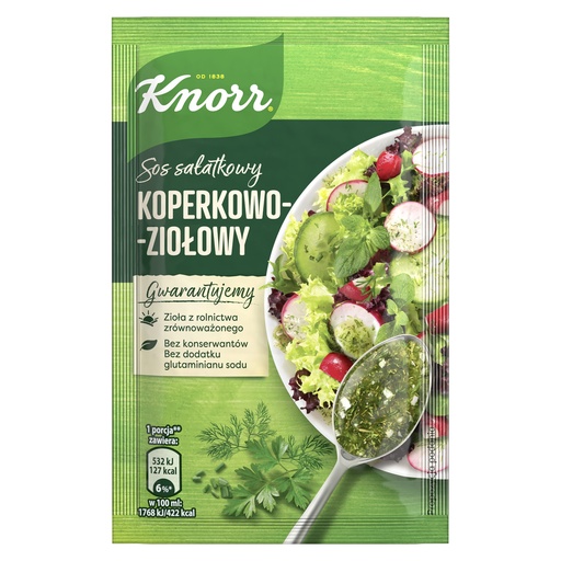 [00100-15] Knorr Sałatkowy koperkowo ziołowy 9g [REKSIO_FR]