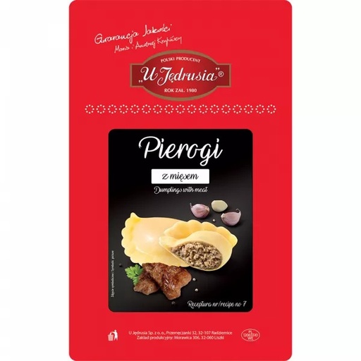 [502-1] Pierogi z mięsem 400g - U Jedrusia [REKSIO_FR]