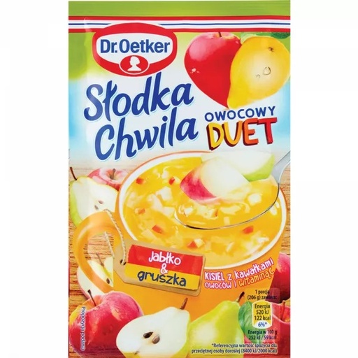 [00188-10] Kisiel Slodka Chwila Duet Jablko Gruszka 31,5g Dr Oetker [REKSIO_FR]