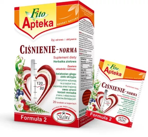 Herbata funkcjonalna Fito Apteka Ciśnienie Norma 20*2g Malwa  [REKSIO_FR]