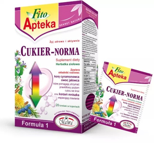 Thé fonctionnel Fito Apteka Sucre-Norme 20*2g Malwa