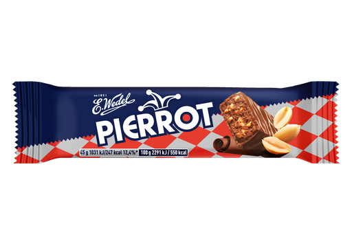 [r008-366] E. wedel pierrot barre de chocolat aux cacahuètes 40g