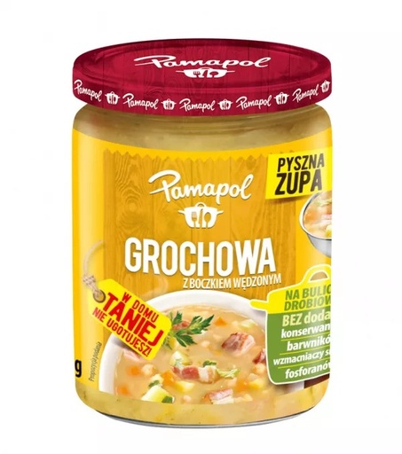 [r003-106] Grochowa z Boczkiem Wędzonym 470g Pamapol 