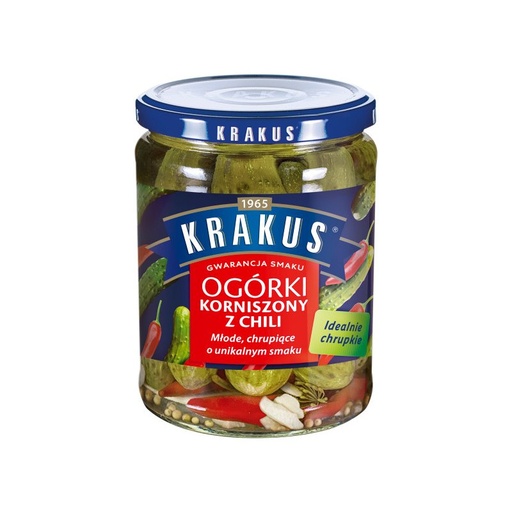 [r001-023] Krakus Cornichons au piment 500g