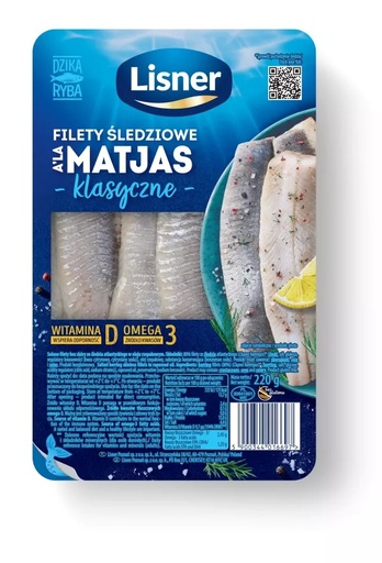 [rc04-651] Filets de harengs à la matias dans l'huile 220g Lisner