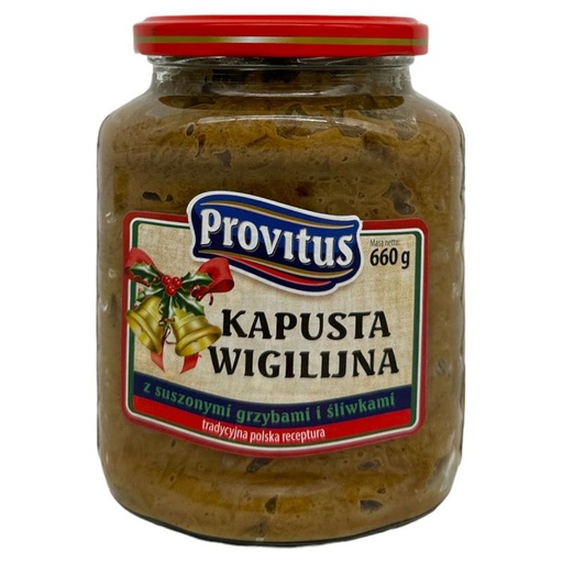 [00020-6] Provitus Kapusta wigilijna z grzybami i śliwkami 660g