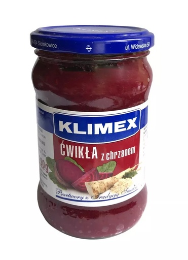 Ćwikła z chrzanem 290g Klimex