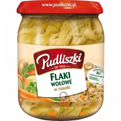 Flaki wołowe w rosole 500g Pudliszki