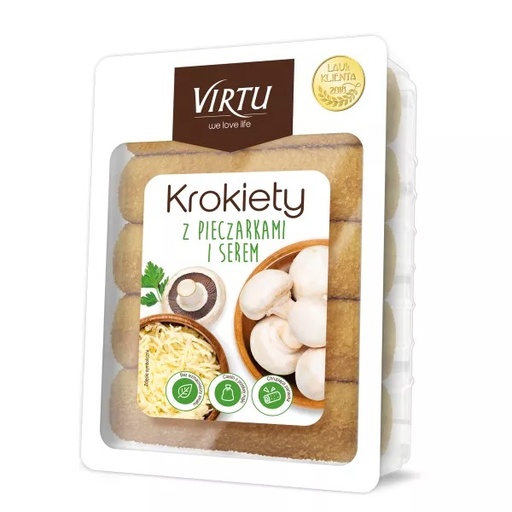 [rc03-626] Crêpes Aux Champignons Et Au Fromage 400G Virtu