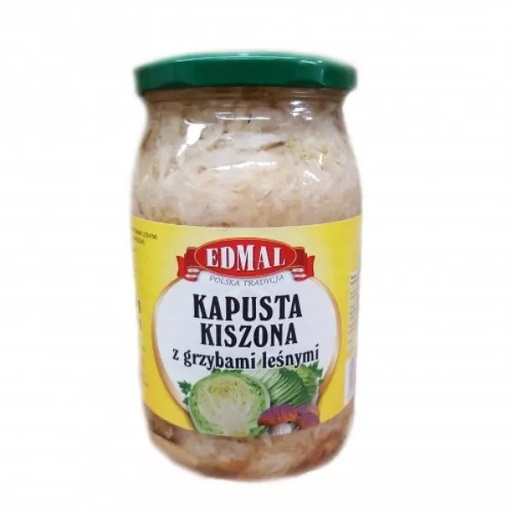 [r001-009] Kapusta Kiszona Z Grzybami Leśnymi 820G Edmal