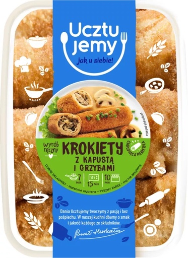 [rc03-618] Krokiety Z Kapustą I Grzybami 400G Uczta Jemy Gastronom